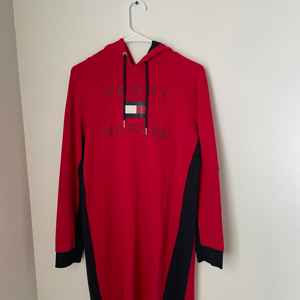 Tommy Hilfiger red hoodie dress